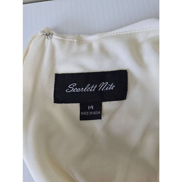 Scarlett Nite Cocktail Dress Sz 14 Black/White - Picture 9 of 12